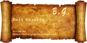 Bell Gizella névjegykártya